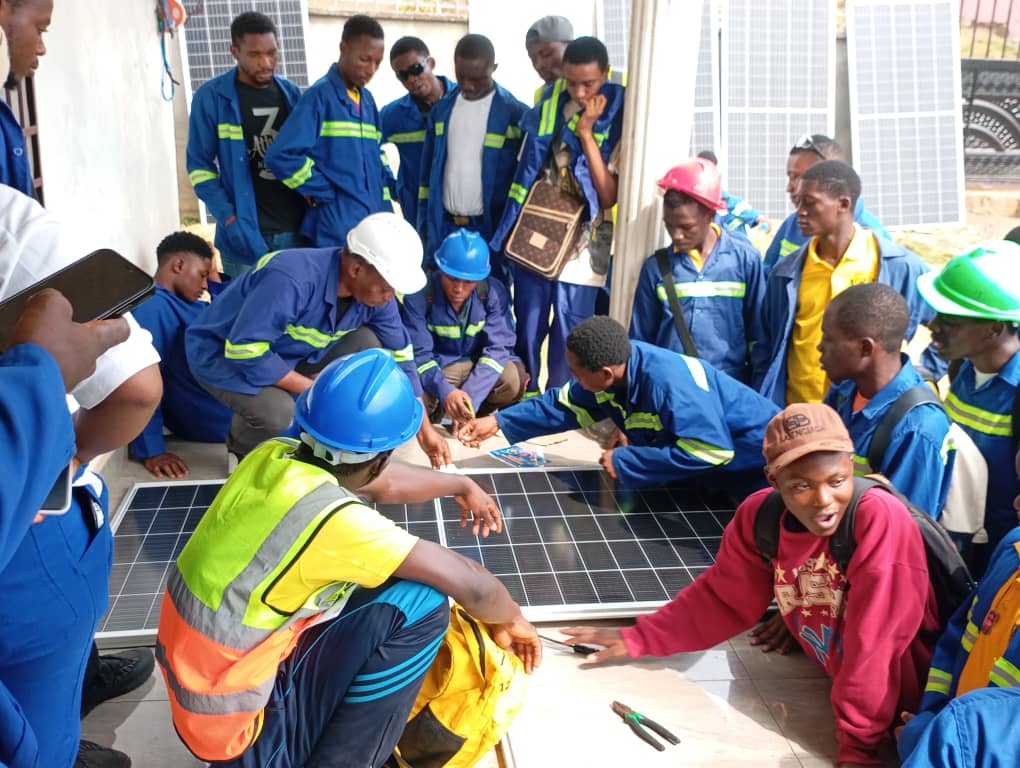 Solar lights and technical training in a CYSD community