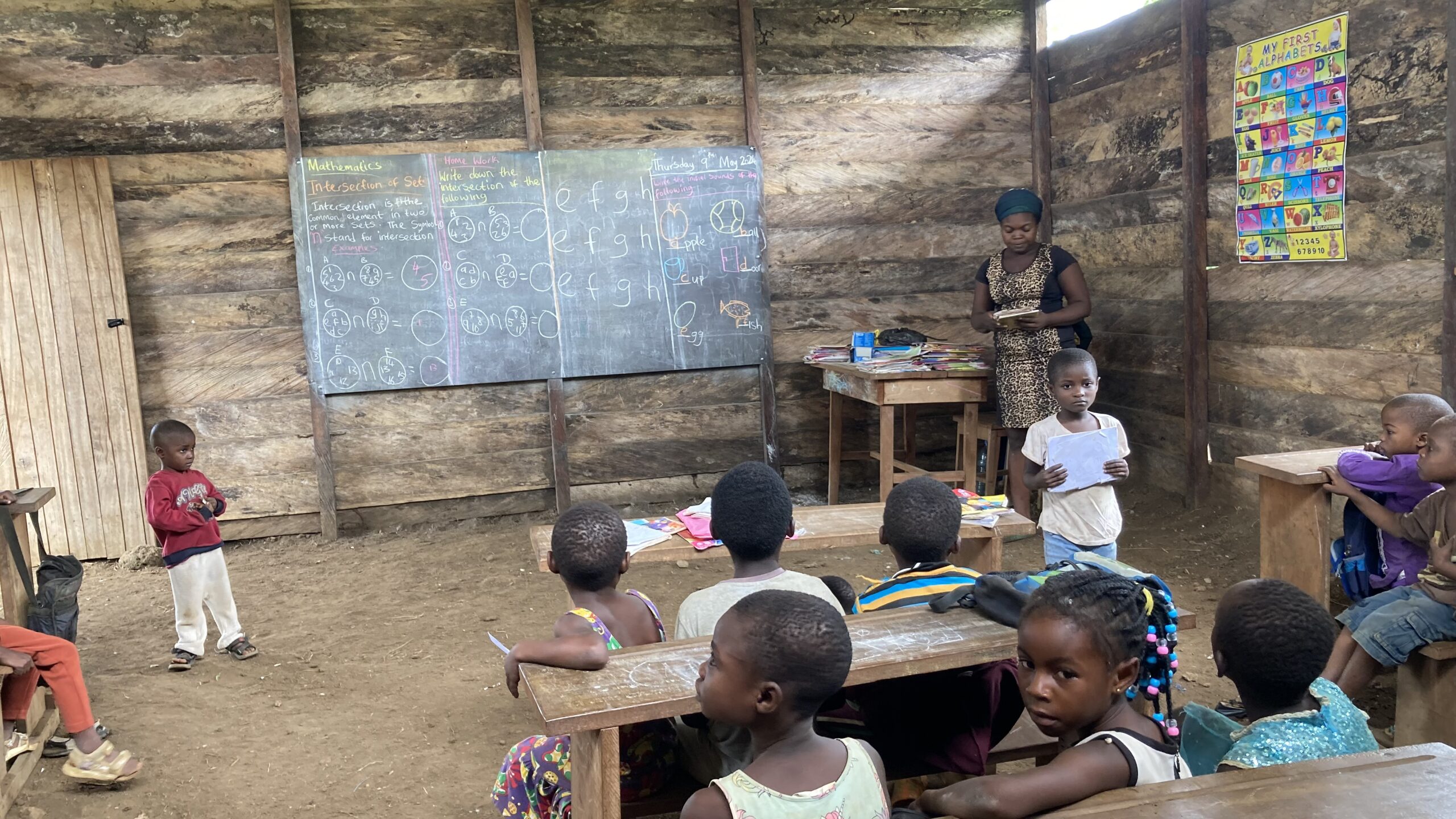 Children at a CYSD community school in Cameroon